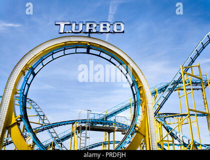 Brighton Pier Turbo Coaster Stockfoto