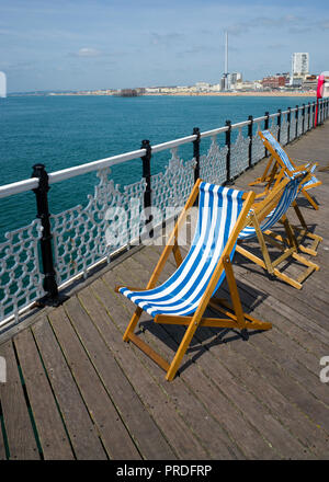 Brighton am Meer Stockfoto