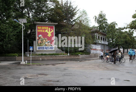 Nordkoreanische Stadt Kaesong Stockfoto