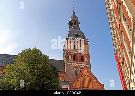 Dom zu Riga ist die Evangelisch-lutherische Kathedrale in Riga, Lettland. Es ist der Sitz des Erzbischofs von Riga Stockfoto