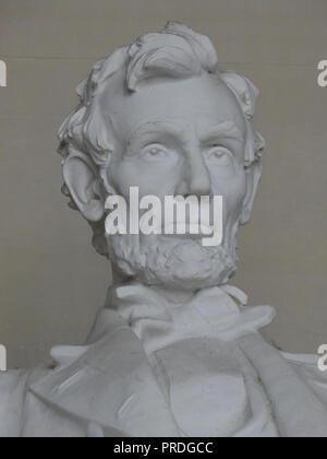 LINCOLN MEMORIAL am westlichen Ende der National Mall in Washington, D.C. Statue von Lincoln von Daniel Französisch im Jahre 1920 entworfen. Foto: Tony Gale Stockfoto