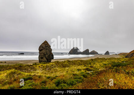 An der Pistole Fluss-szenischen Aussichtspunkt, Gold Beach Oregon Stockfoto