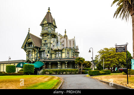 Die Carson Mansion nun die Ingomar Club in Eureka auf der Kalifornien North Coast Stockfoto