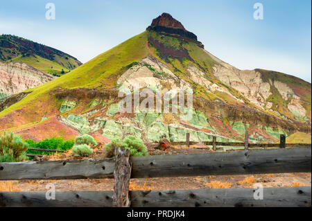 James kann nicht Ranch ist ein historischer Teil des National Park Service und im Schaf Rock Einheit des John Day Fossil Beds National Park, Kimb entfernt Stockfoto