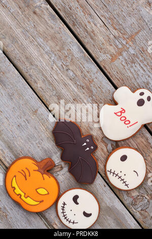 Verschiedene Halloween cookies und Kopieren. Stockfoto