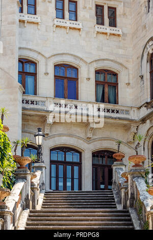 Triest, Italien - Juli 01, 2015: Schloss Miramare, Triest, Italien, Europa Stockfoto