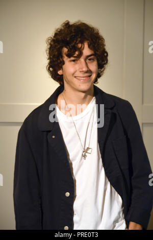 Rom, Italien, 01. Oktober 2018 - Hotel Visconti - Film Präsentation UN NEMICO CHE TI VUOLE BENE Photocall Mirko Trovato in der Rolle von Massimo Credit: Giuseppe Andidero/Alamy leben Nachrichten Stockfoto