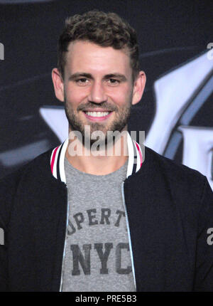 WESTWOOD, CA - 01. Oktober: Reality TV-Persönlichkeit Nick Viall besucht die Weltpremiere von Columbia Pictures'' Gift' im Regency Dorf Theater am 1. Oktober 2018 in Westwood, Kalifornien. Foto von Barry King/Alamy leben Nachrichten Stockfoto