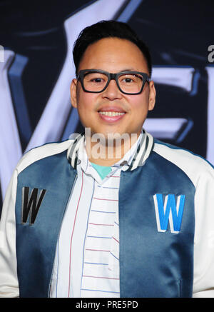 WESTWOOD, CA - 01. Oktober: Schauspieler Nico Santos besucht die Weltpremiere von Columbia Pictures'' Gift' im Regency Dorf Theater am 1. Oktober 2018 in Westwood, Kalifornien. Foto von Barry King/Alamy leben Nachrichten Stockfoto