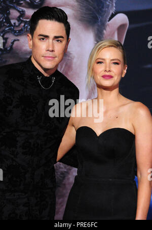 WESTWOOD, CA - 01. Oktober: Reality-TV Persönlichkeiten Tom Sandoval und Ariana Madix die Weltpremiere von Columbia Pictures'' Gift' im Regency Dorf Theater am 1. Oktober 2018 in Westwood, Kalifornien teilnehmen. Foto von Barry King/Alamy leben Nachrichten Stockfoto