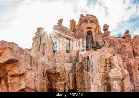 Orlando, Florida, USA - Dezember, 2017: Poseidon's Wut auf Insel der Abenteuer, Universal Studios Florida Stockfoto