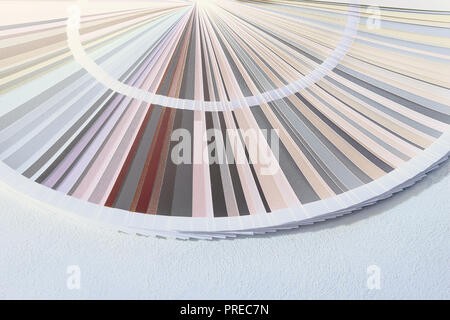 Sample Farben Katalog, Farbrad Auswahl Farbe Ton Stockfoto