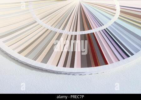 Sample Farben Katalog, Farbrad Auswahl Farbe Ton Stockfoto