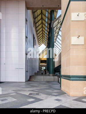 Eingang für das Los Angeles County Museum of Art nur für den redaktionellen Gebrauch bestimmt. Stockfoto