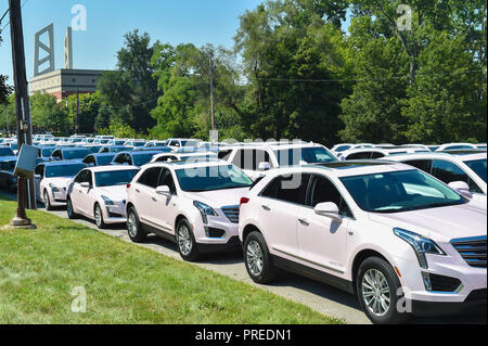 Prominente kommen für die trauerfeier von Aretha Franklin an größere Gnade Kirche in Detroit. Mit: Atmosphäre, wo: Detroit, Michigan, United States Wann: 31 Aug 2018 Quelle: WENN.com Stockfoto