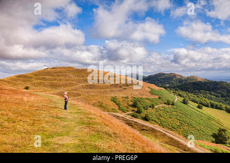 Britische Lager, Malvern Hills, Herefordshire und Worcestershire, England Stockfoto