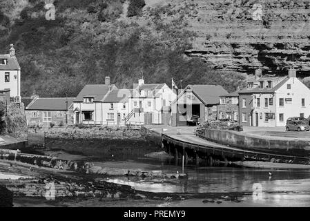 Das historische Dorf Staithies, North Yorkshire Coast, North East England, Großbritannien Stockfoto