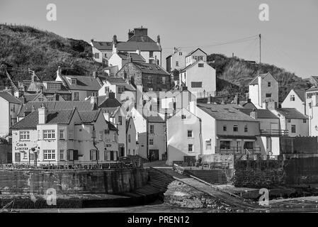 Das historische Dorf Staithies, North Yorkshire Coast, North East England, Großbritannien Stockfoto