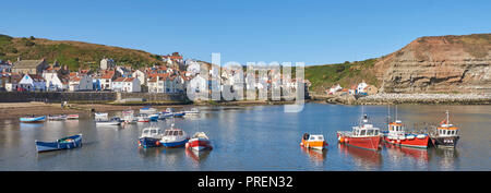 Das historische Dorf Staithies, North Yorkshire Coast, North East England, Großbritannien Stockfoto