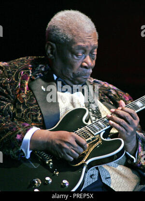 BB King führt in Konzert im Seminole Hard Rock Hotel und Kasino in Hollywood, Florida am 2. Februar 2010. Stockfoto