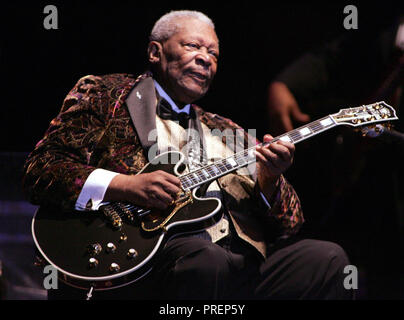 BB King führt in Konzert im Seminole Hard Rock Hotel und Kasino in Hollywood, Florida am 2. Februar 2010. Stockfoto