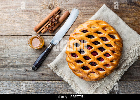 Köstliche berry pie Stockfoto