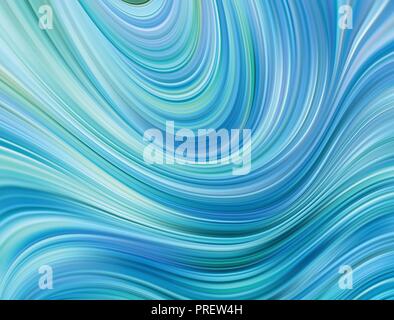 Blaue Farbe wasser Abstrakt glatte Welle. Kurve flow Motion. Vector Illustration Stock Vektor