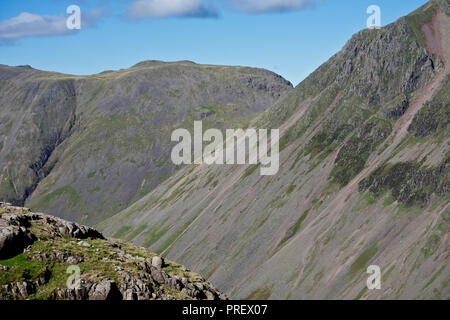 Great Gable und Kirk fiel, Cumbrian Mountains, Lake District, Großbritannien Stockfoto