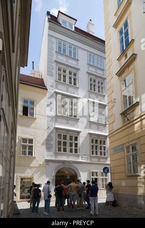Wien, Blutgasse, Mozarthaus - Wien, Blutgasse, Mozart Haus Stockfoto
