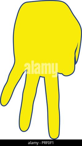 Baseball catcher Geste Symbol. Thin Line Design. Vector Illustration. Stock Vektor