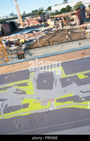 Wien, Neubau der Wirtschaftsuniversität im Prater, Neuwertig Juni 2011 - Wien, Baustelle der neuen Wirtschaftsuniversität Wien Stockfoto