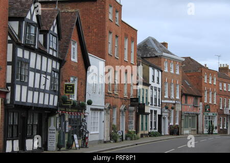 Tewkesbury High Street Gloucestershire Stockfoto