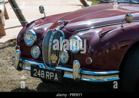 Rund um Großbritannien - Countryfile Live - Das Jaguar Auto, das in der Fernsehserie mit John Thaw als Morse verwendet wurde. Stockfoto