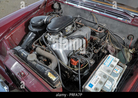 1966 Mercedes 200 "fintáis "klassischen deutschen Limousine Stockfoto