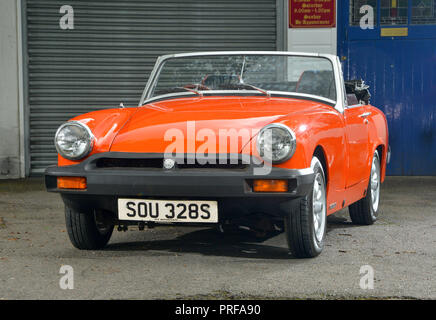 1977 MG Midget klassische britische Sportwagen Stockfoto