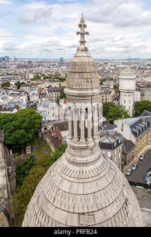 Basilika Sacre Coeur in Paris, Frankreich Stockfoto