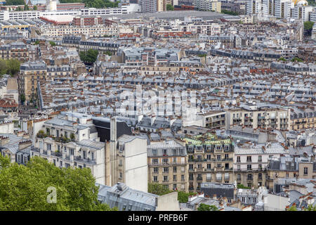 Paris Rooftop View Stockfoto