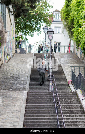 Montmartre Viertel in Paris, Frankreich Stockfoto