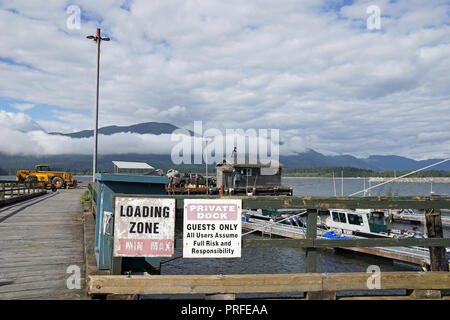 Regierung Dock, Port Renfrew, Vancouver Island Stockfoto