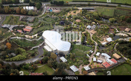 Luftaufnahme der Zoo von Chester, Cheshire Stockfoto