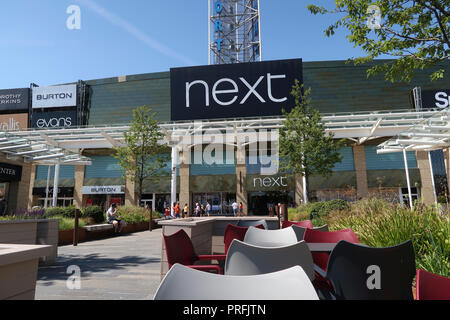 Nächste Verkaufsstelle in Glasgow Fort Shopping Center Stockfoto