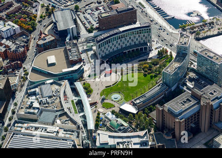 Ein Luftbild von Liverpool One Shopping Centre, Merseyside, North West England, Großbritannien Stockfoto