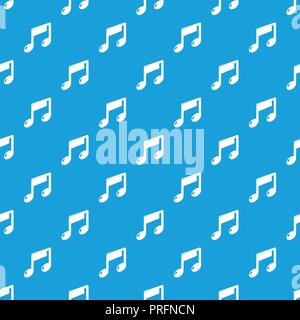 Musik Hinweis Muster nahtlose Vektor blau Stock Vektor