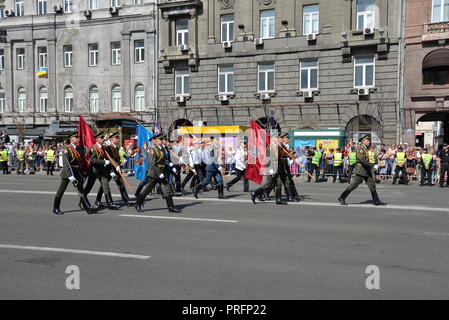 Militärparade in der ukrainischen Hauptstadt Stockfoto