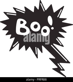 Buh Sprechblasen-symbol, einfachen Stil Stock Vektor