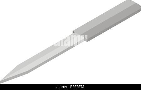Küchenmesser Symbol, isometrische Stil Stock Vektor