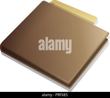 Leder Geldbörse mit blauen Kreditkarte und grünen Dollar. Vector Illustration, eps 10. Braun Geldbörse mit Geld mit Schatten isoliert. Stock Vektor