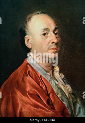 Denis Diderot, 1713 - 1784. Der französische Philosoph, Kunstkritiker und Schriftsteller. Stockfoto