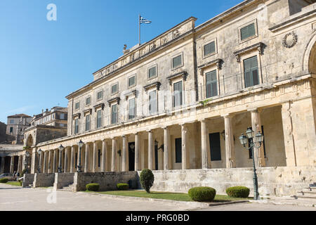 St. Michael und St. George Old Palace in Korfu Stadt ist die einzige georgianische Architektur im Mittelmeer Stockfoto