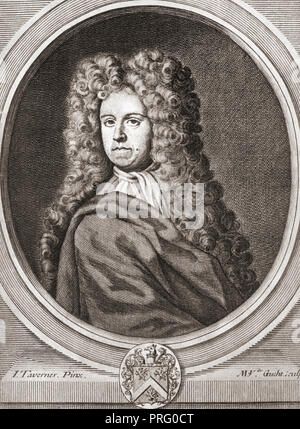 Daniel Defoe, 1660 - 1731, Daniel Foe geboren. Englische Händler, Schriftsteller, Journalist, pamphleteer und Spion. Stockfoto